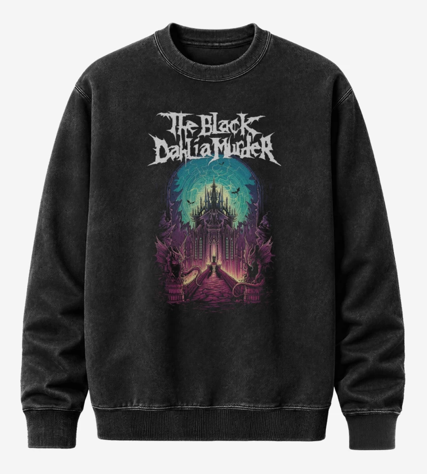 Poleron Polo Acid Wash Negro de TBDM Nocturnal