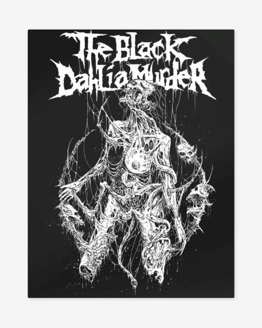 Print metalico Negro de The Black Dahlia Murder Corpse