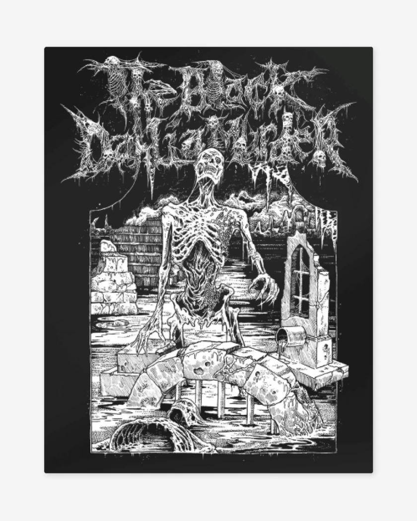 Print metalico Negro de The Black Dahlia Murder Corpse II