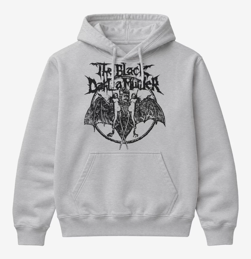 Poleron Canguro básico Gris Melange de The Black Dahlia Murder Vlad Tepes