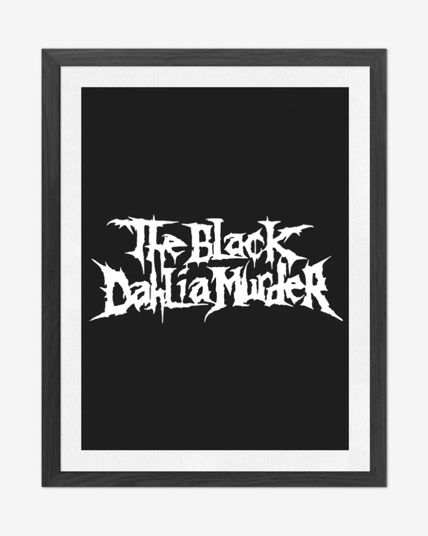 Cuadro decorativo Negro de The Black Dahlia Murder Logo