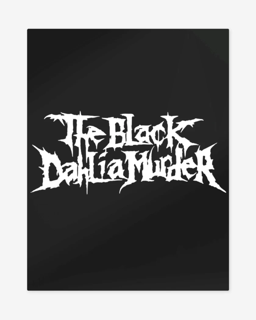 Print metalico Negro de The Black Dahlia Murder Logo