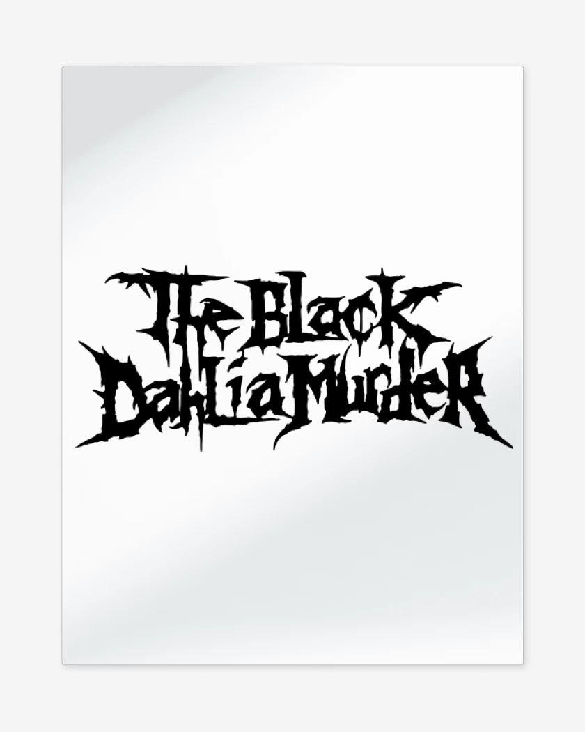Print metalico Blanco de The Black Dahlia Murder Logo N