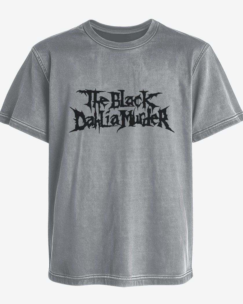 Polera desgastada Gris Melange de The Black Dahlia Murder Logo N