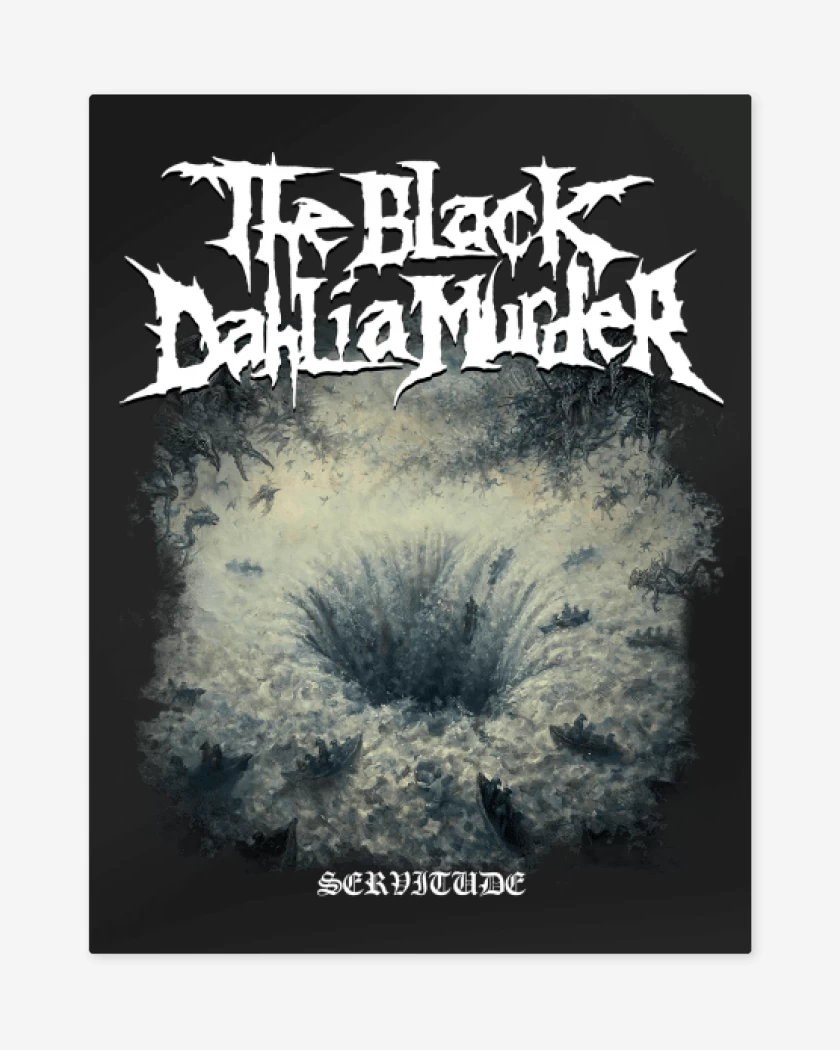 Print metalico Negro de The Black Dahlia Murder Servitude
