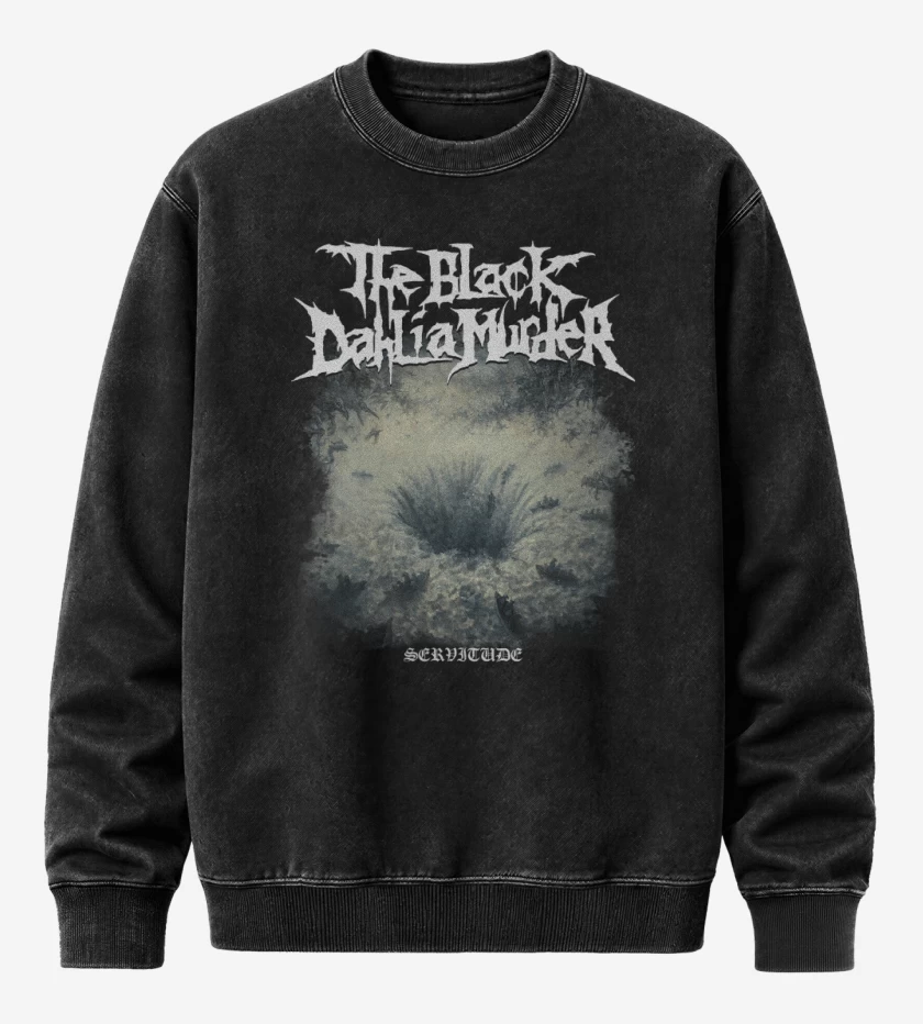 Poleron Polo Acid Wash Negro de The Black Dahlia Murder Servitude