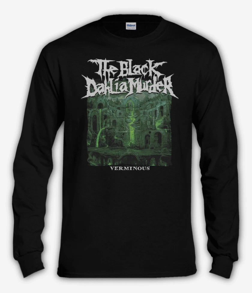 Polera manga larga Negro de The Black Dahlia Murder Verminous