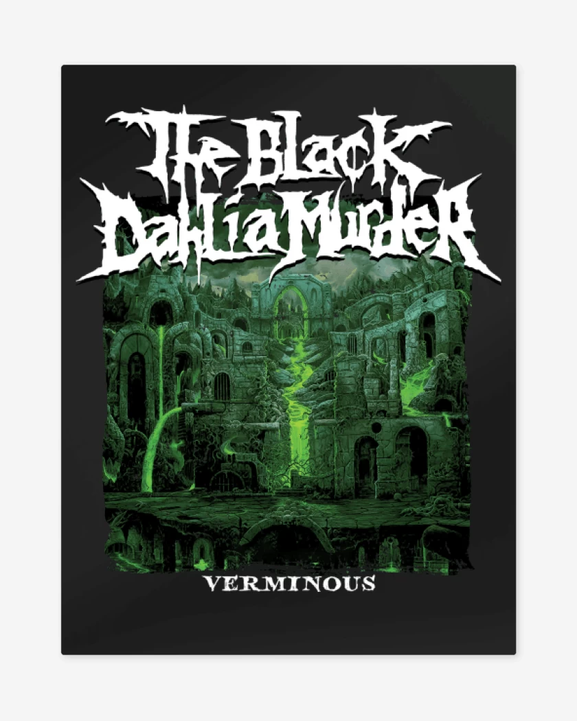 Print metalico Negro de The Black Dahlia Murder Verminous