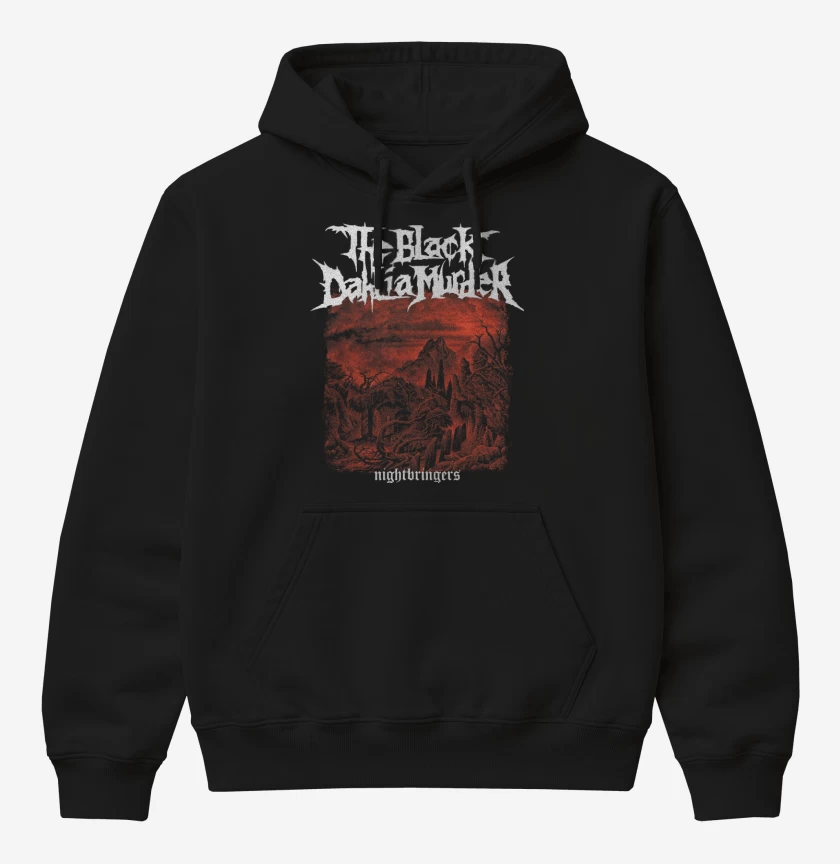 Poleron Canguro básico Negro de The Black Dahlia Murder Nightbringers