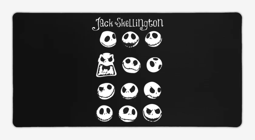 Mouse pad Gamer Negro de Jakc faces