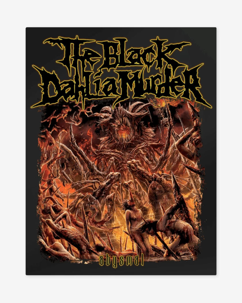 Print metalico Negro de The Black Dahlia Murder Abysmal 