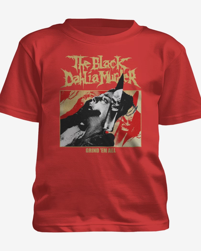 Polera de niño Rojo de The Black Dahlia Murder Grind Em All
