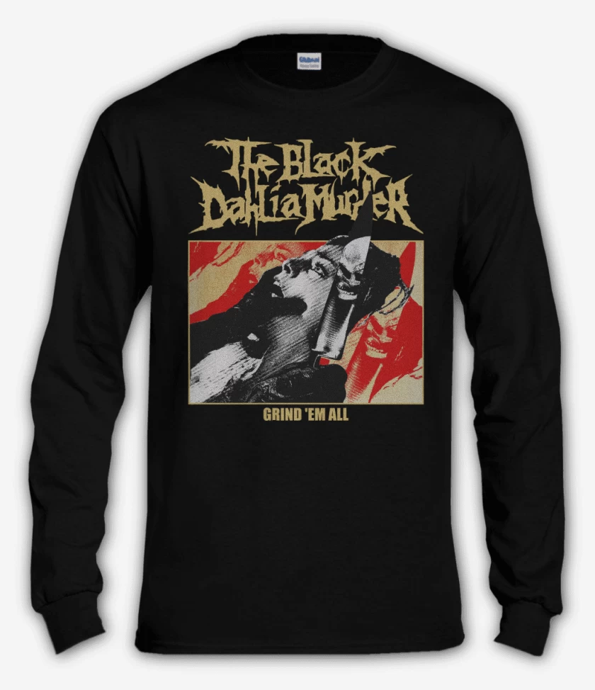 Polera manga larga Negro de The Black Dahlia Murder Grind Em All