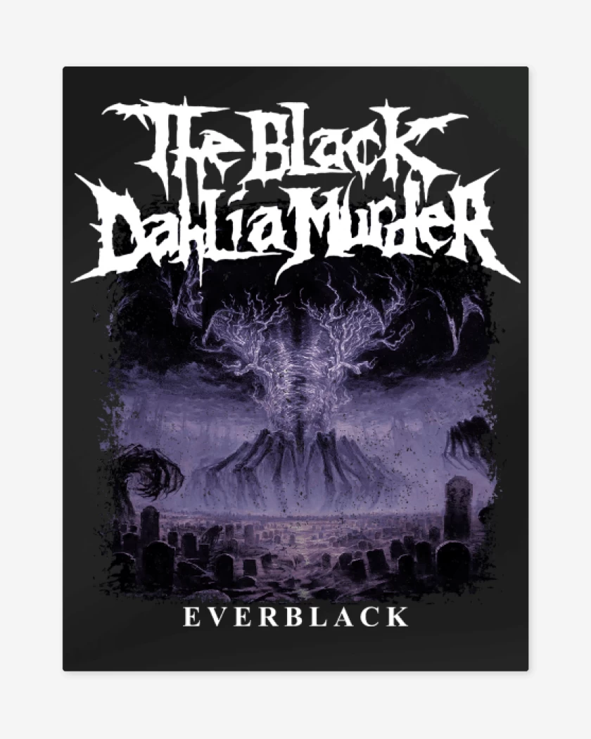 Print metalico Negro de The Black Dahlia Murder Everblack