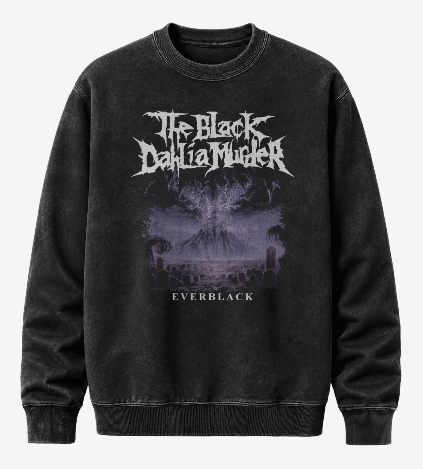 Poleron Polo Acid Wash Negro de The Black Dahlia Murder Everblack