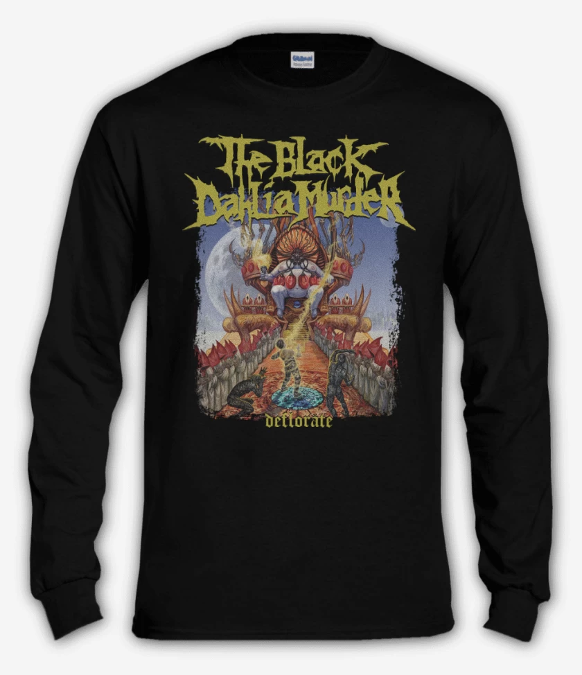 Polera manga larga Negro de The Black Dahlia Murder Deflorate