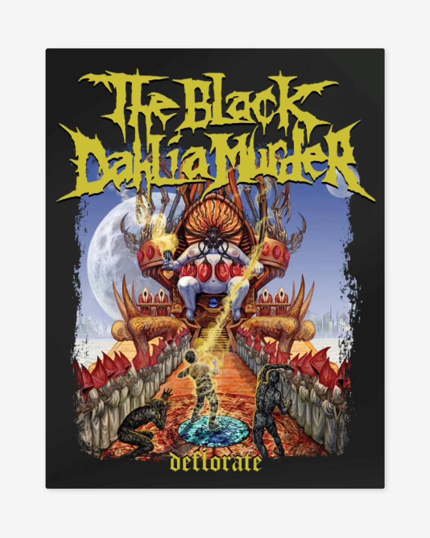 Print metalico Negro de The Black Dahlia Murder Deflorate