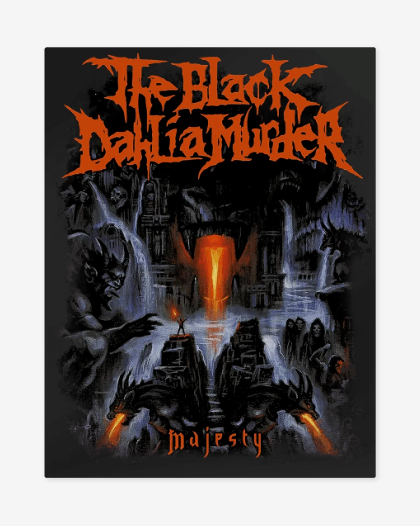 Print metalico Negro de The Black Dahlia Murder Majesty