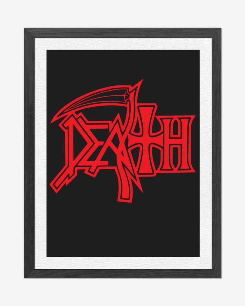 Cuadro decorativo Negro de Death Logo I