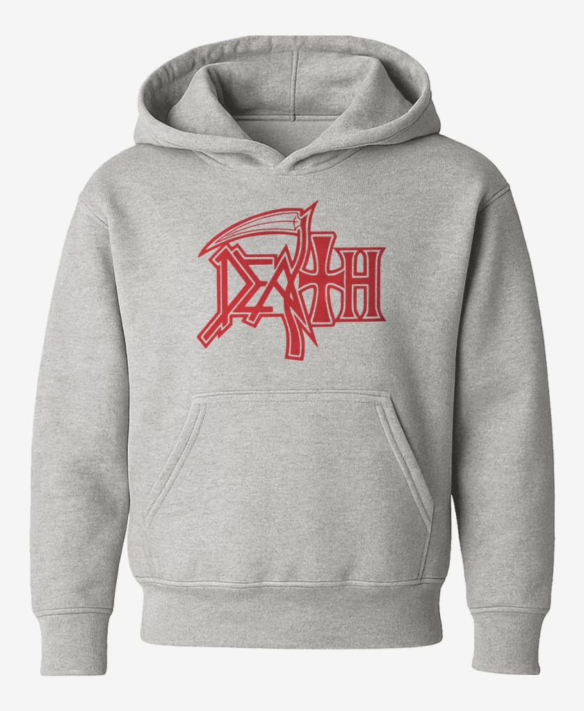 Poleron de niño Gris Melange de Death Logo I