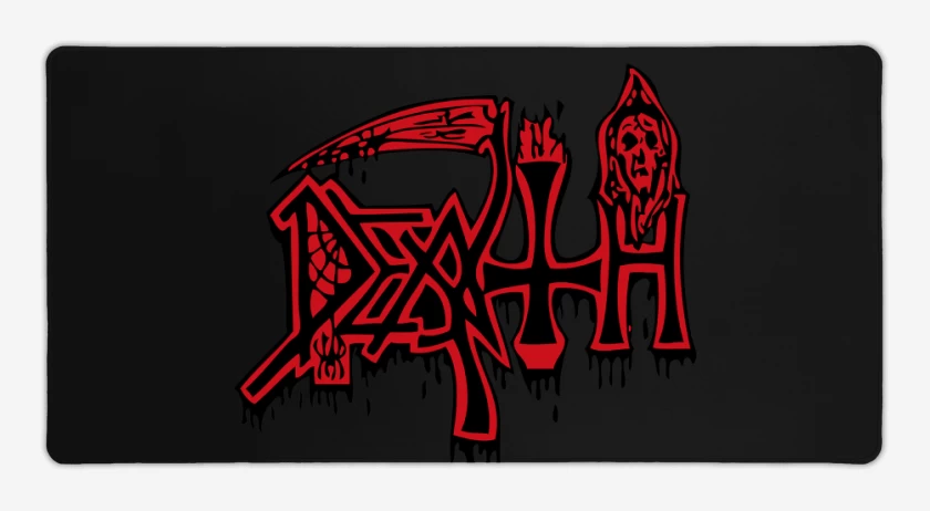 Mouse pad Gamer Negro de Death Logo II
