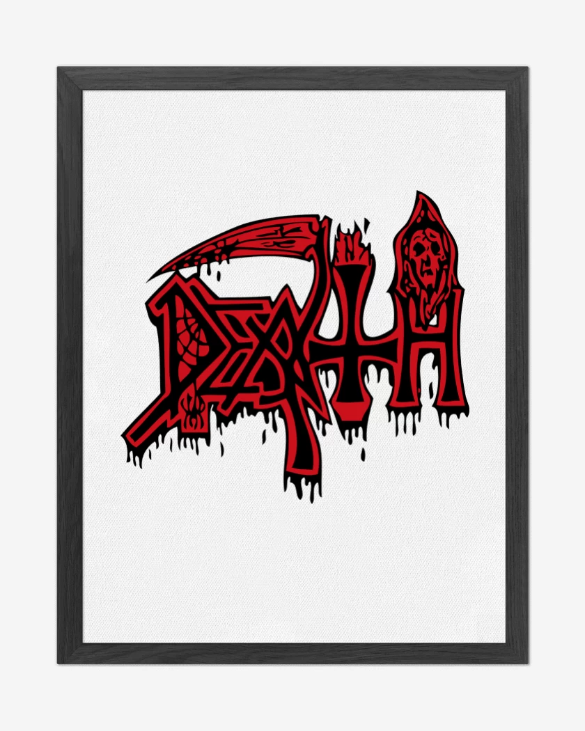 Cuadro decorativo Blanco de Death Logo II