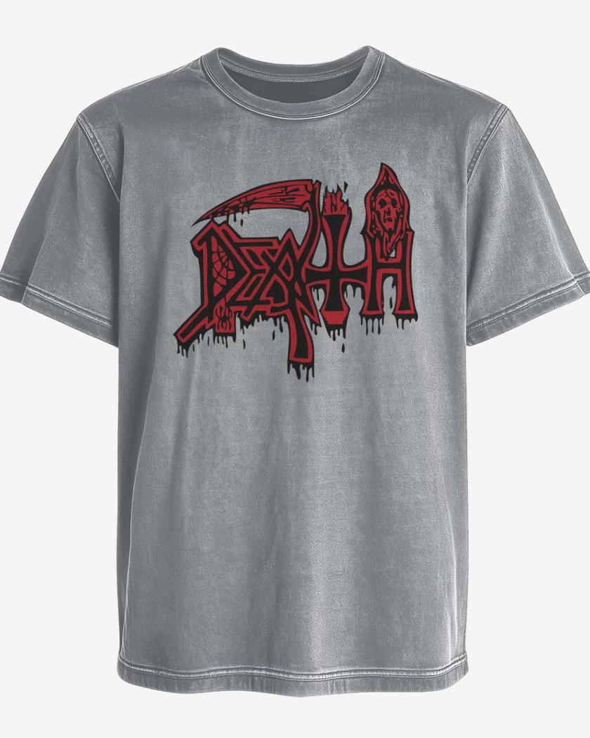 Polera desgastada Death Logo II