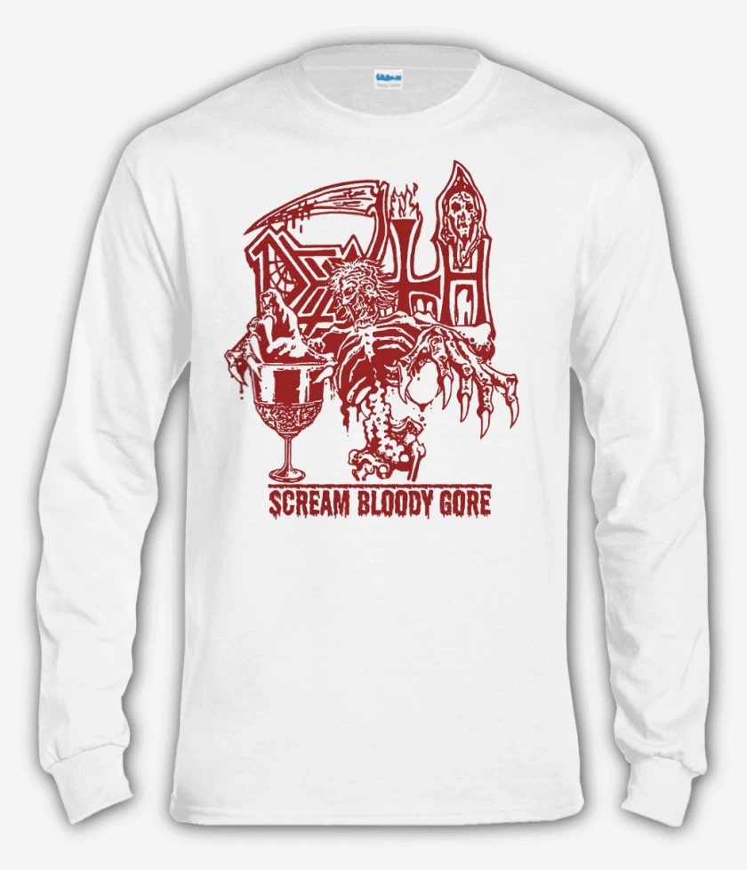 Polera manga larga Blanco de Death SBG