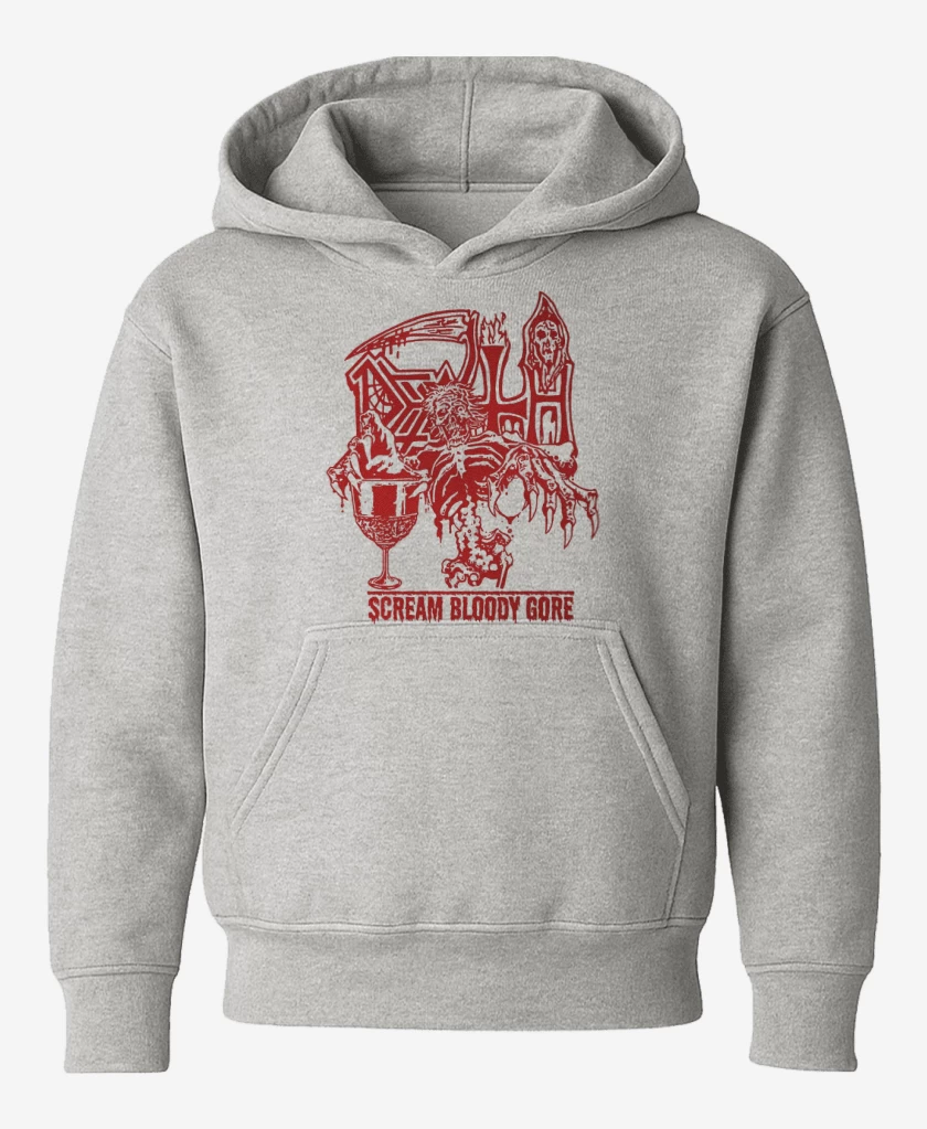 Poleron de niño Gris Melange de Death SBG