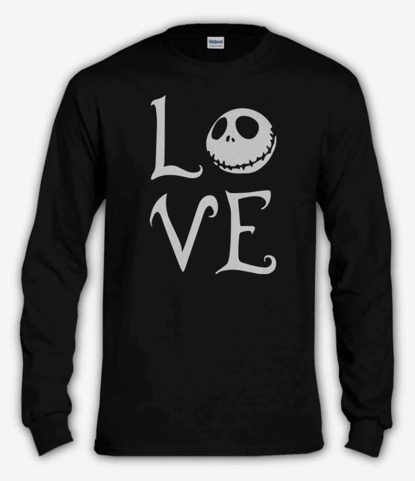 Polera manga larga Negro de Love jack