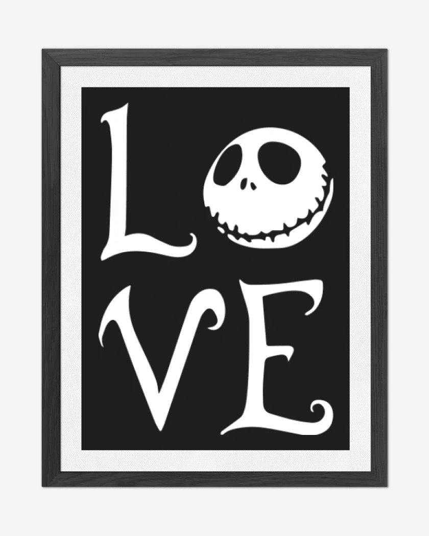 Cuadro decorativo Negro de Love jack