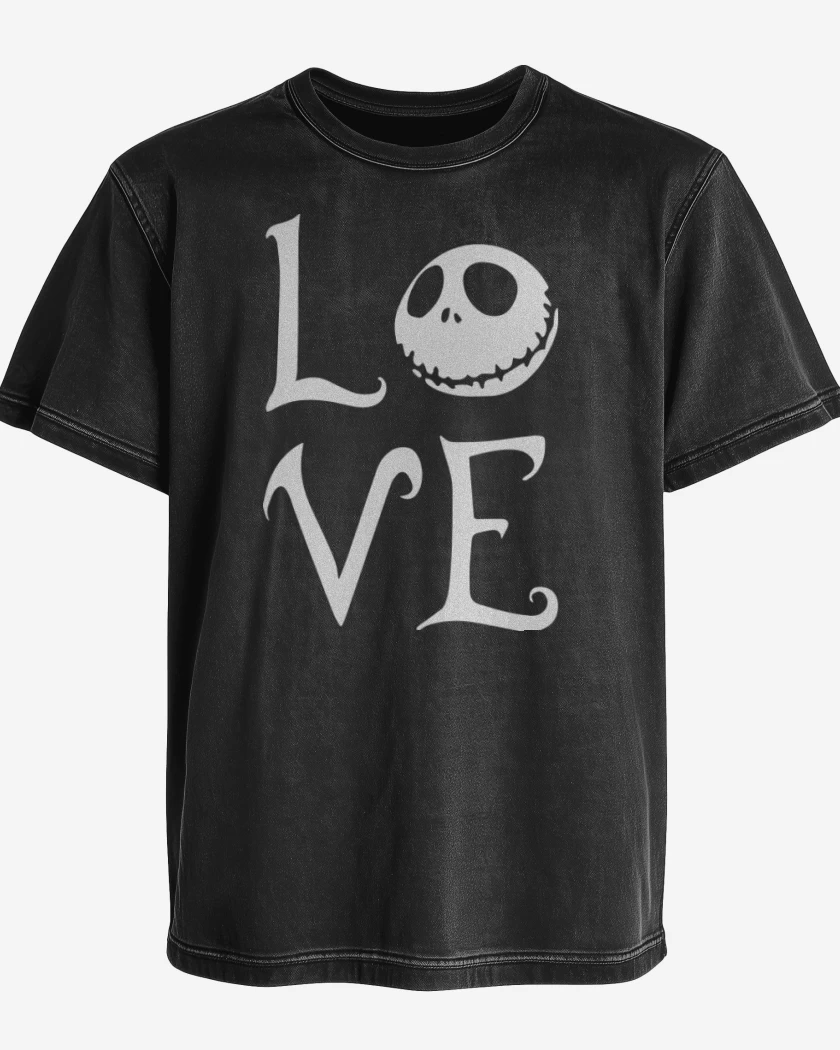 Polera desgastada Negro de Love jack