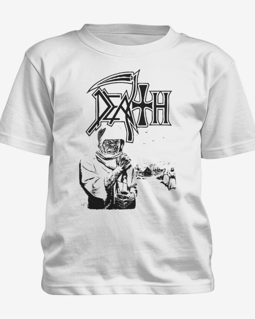 Polera de niño Blanco de Death Leprosy BN