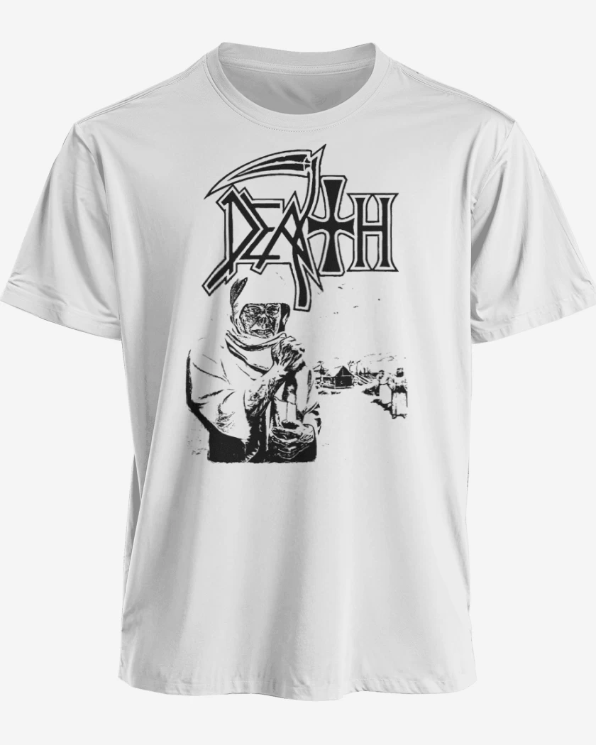 Polera premium Blanco de Death Leprosy BN