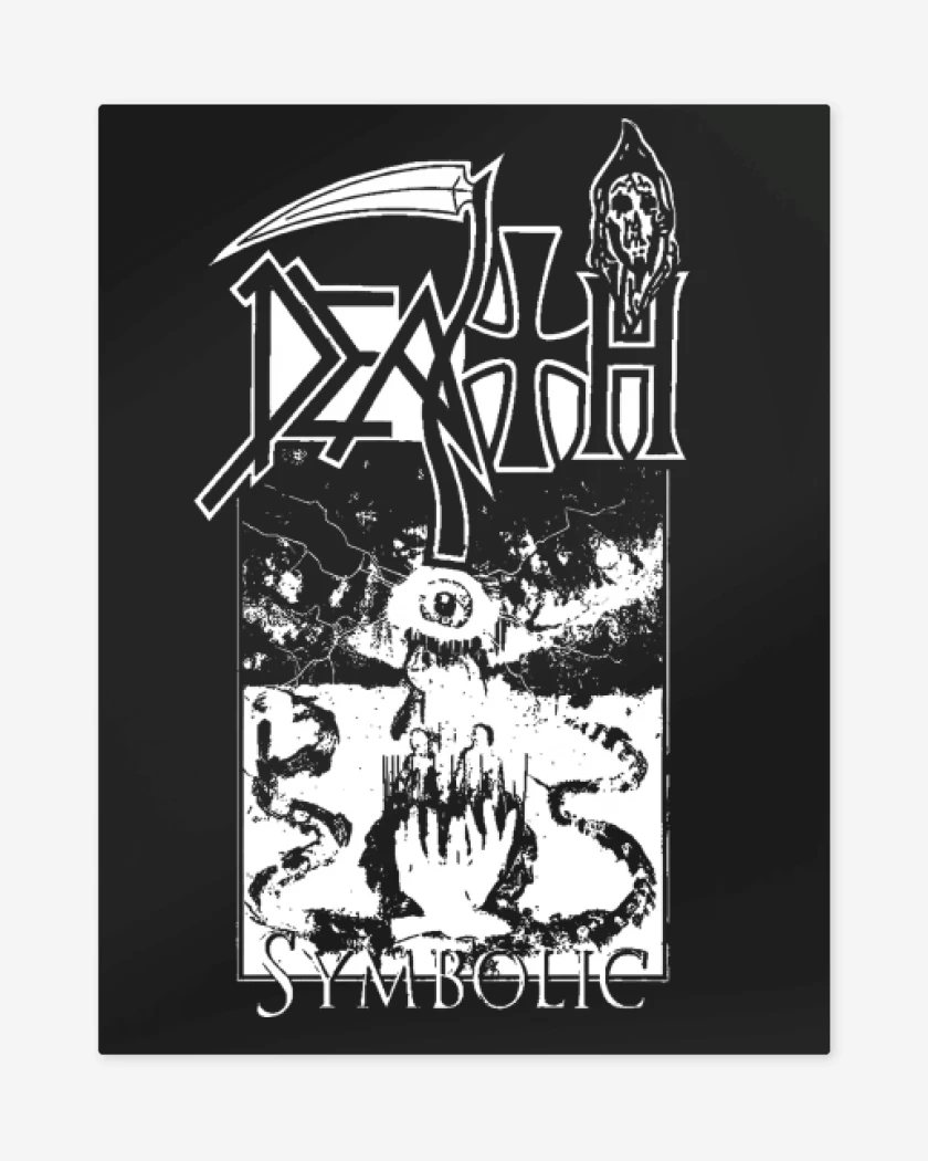 Print metalico Negro de Death Symbolic B