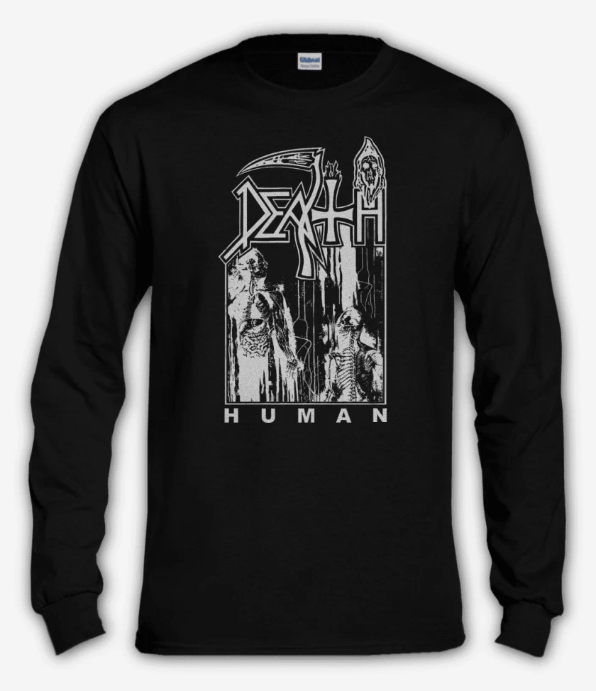 Polera manga larga Negro de Death Human B