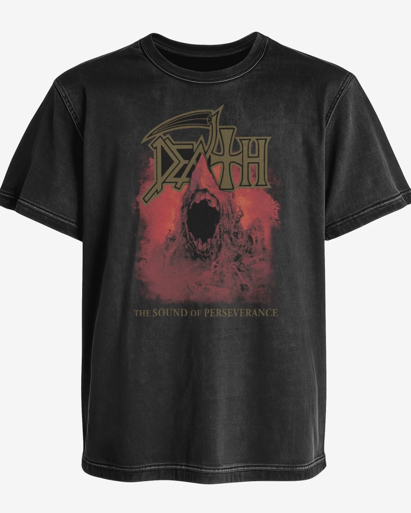Polera desgastada Death The Sound of Perseverance