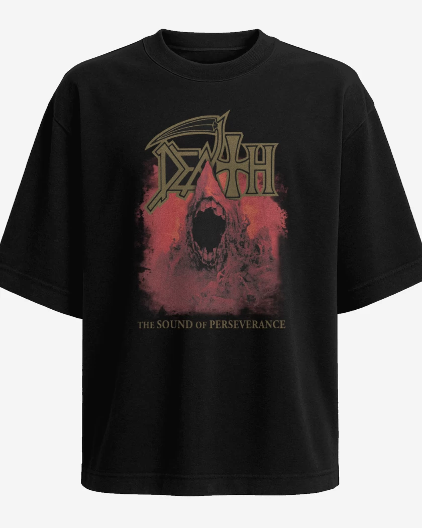Polera Oversize Death The Sound of Perseverance
