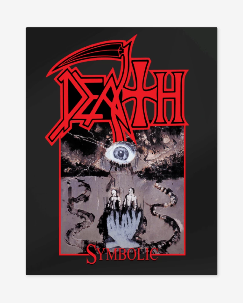 Print metalico Negro de Death Symbolic v2