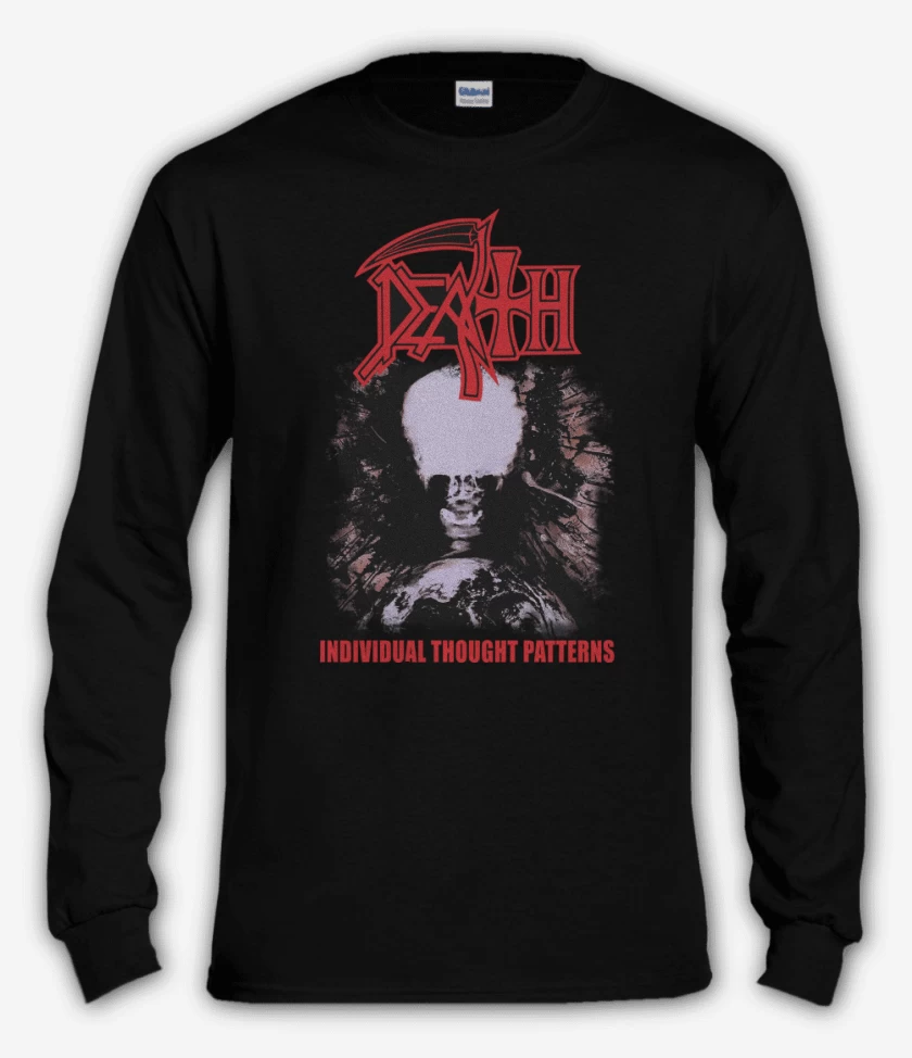 Polera manga larga Negro de Death Individual Thought Patterns