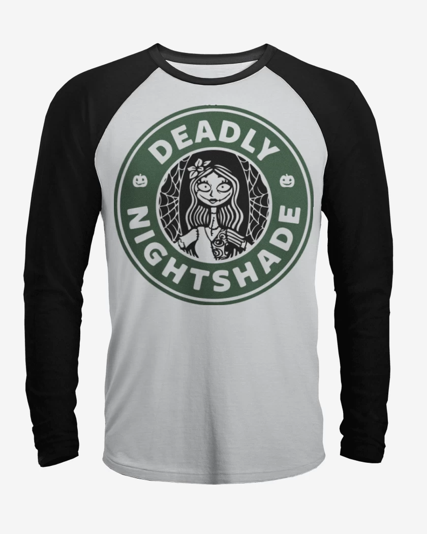 Polera Raglan Blanco / Negro de Deadly