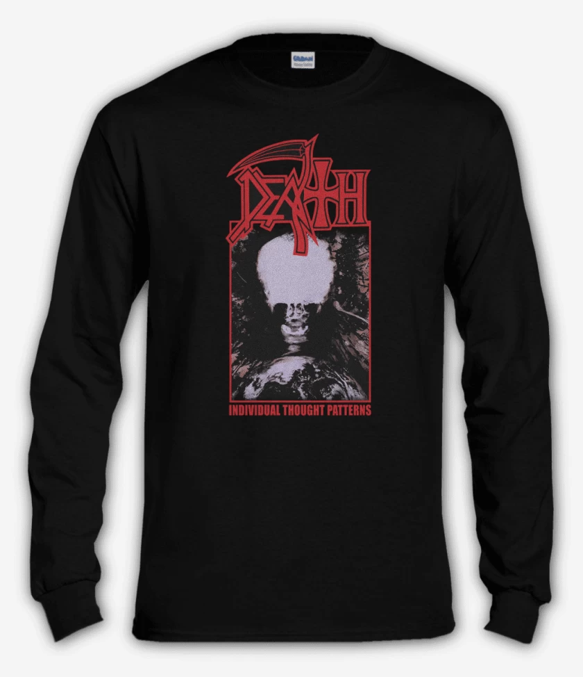 Polera manga larga Negro de Death Individual Thought Patterns v2