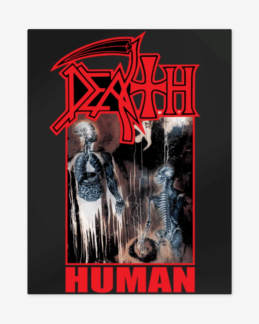 Print metalico Negro de Death Human v2
