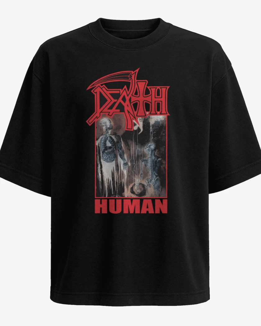 Polera Oversize Death Human v2