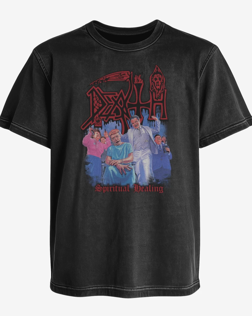 Polera desgastada Death Spiritual Healing
