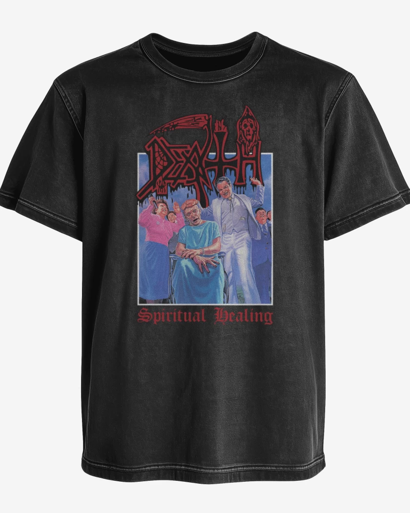 Polera desgastada Death Spiritual Healing v2