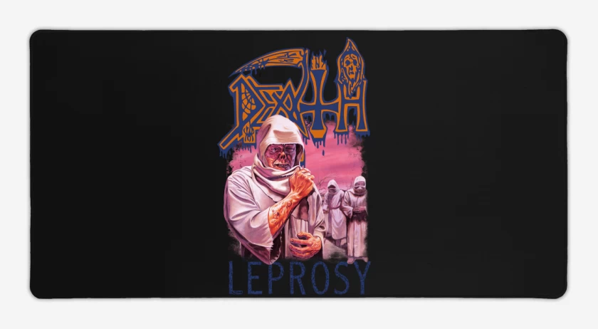 Mouse pad Gamer Negro de Death Leprosy