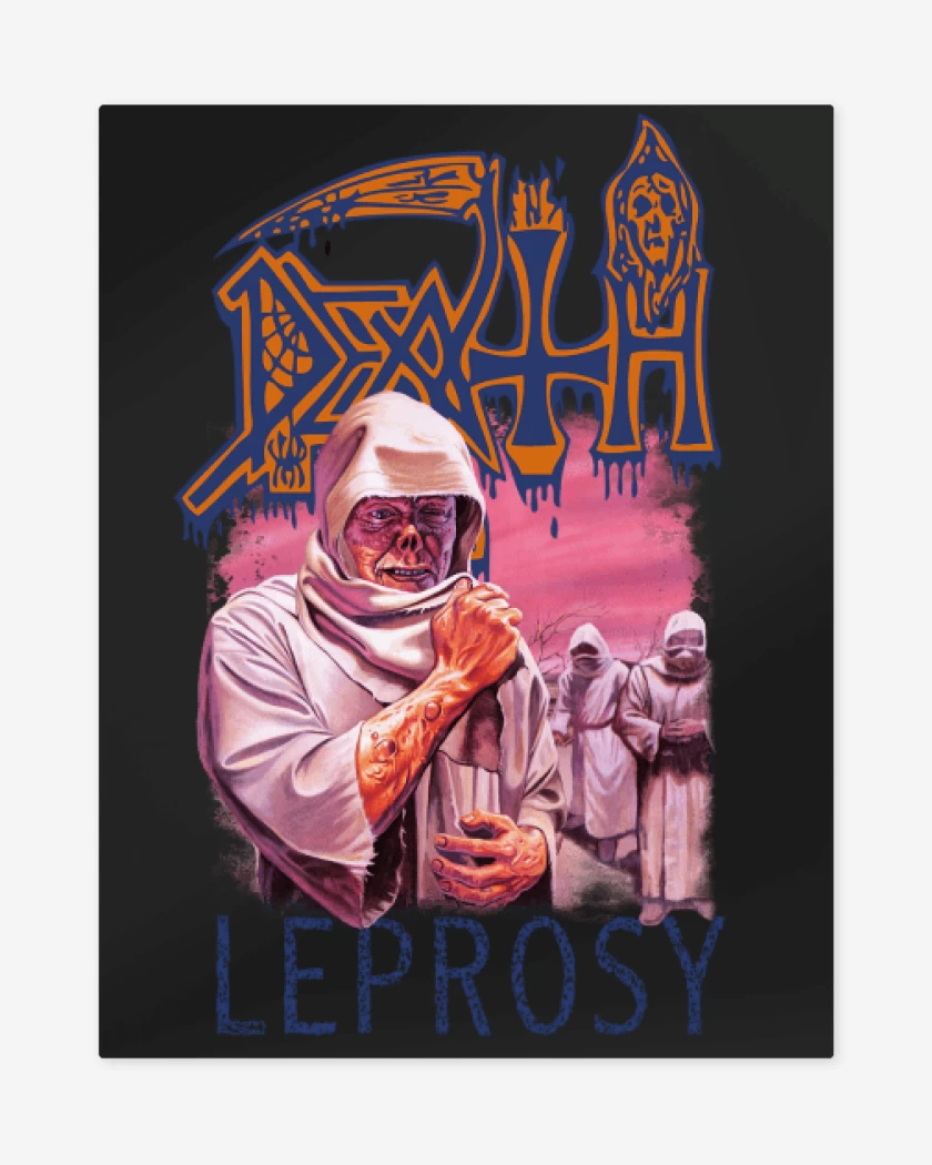 Print metalico Negro de Death Leprosy