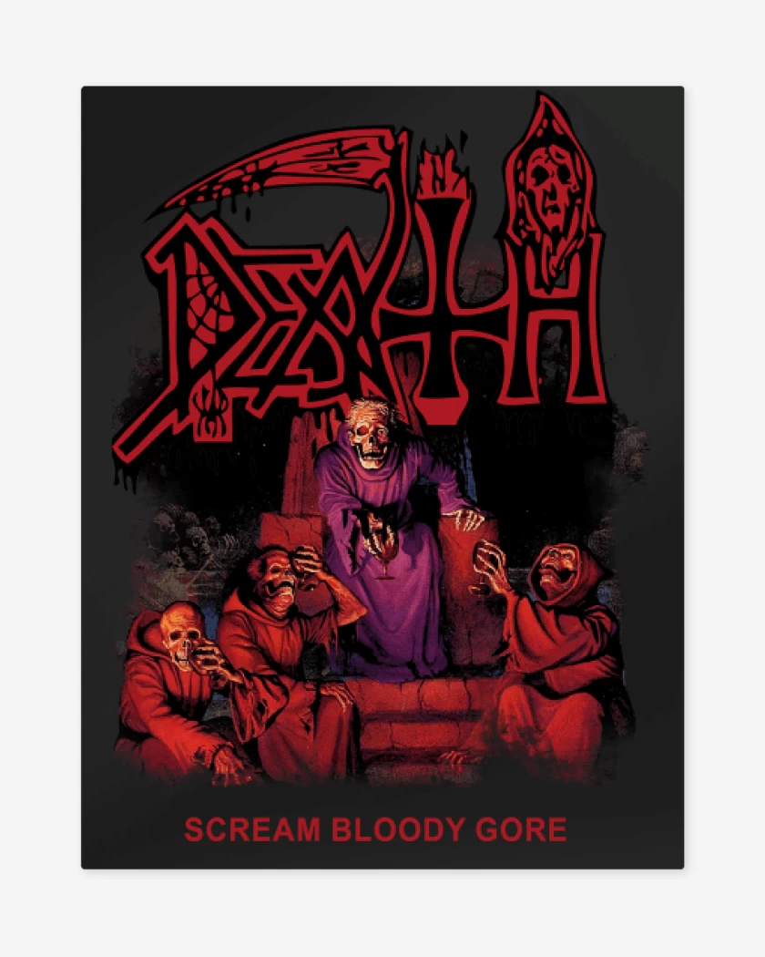 Print metalico Death Scream Bloody Gore 