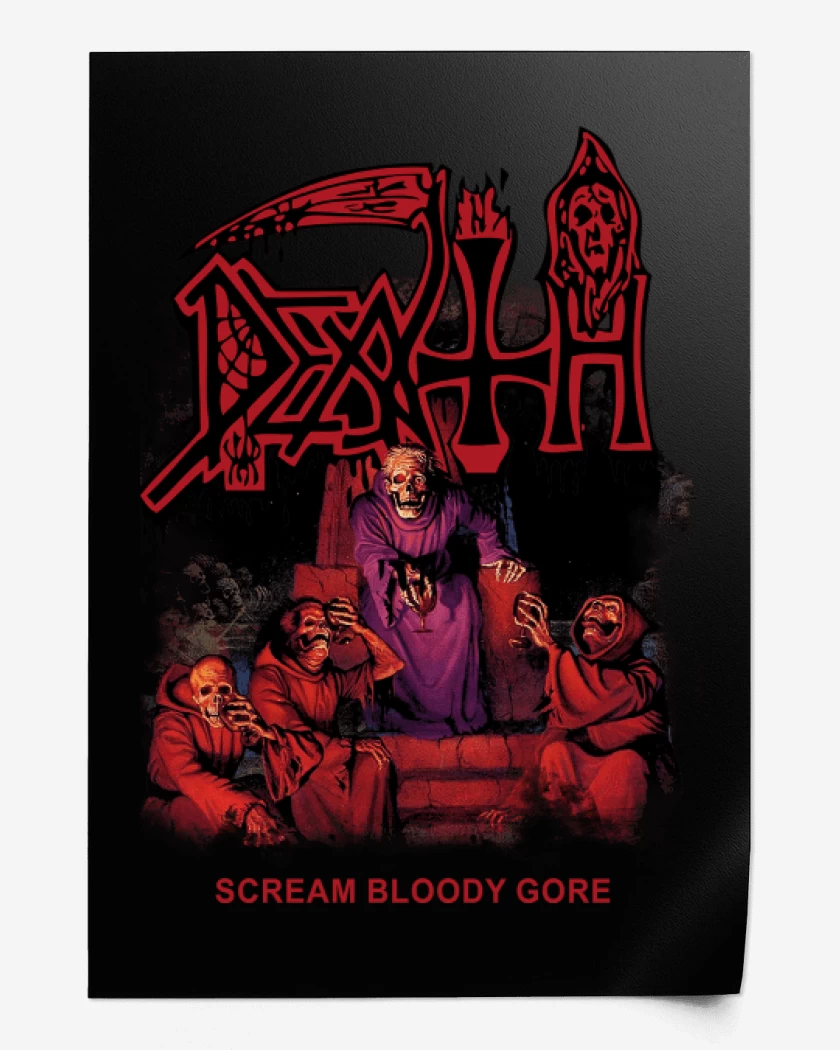 Print Death Scream Bloody Gore 